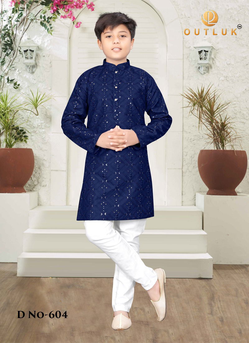 Outluk Kids Vol 6 Luchnawi Work with Sequence Work Kurta Pajama o to 12 size